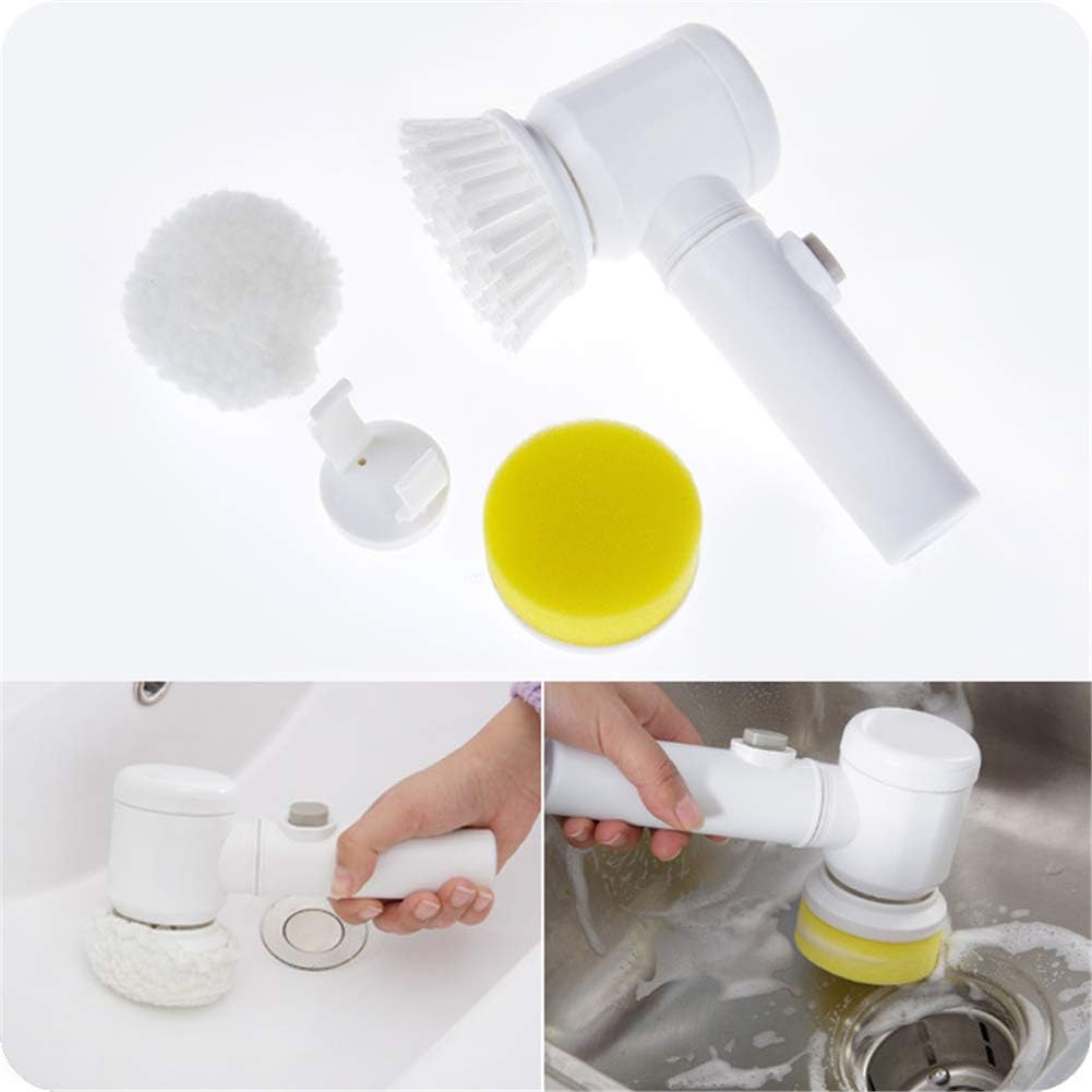 5-in-1 Electric Cleaning Brush – Cordless Handheld Scrubber for Kitchen, Bathroom &amp; Floors