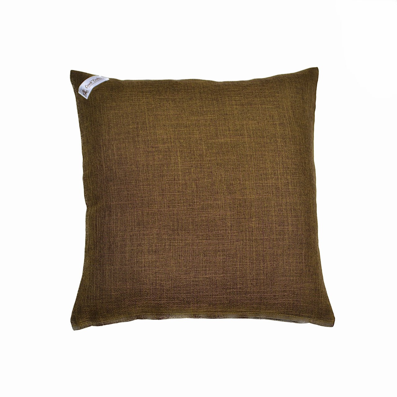 Emerald Oasis Jute Cushion & Cushion Cover with intricate green jute designs, 18x18 inches, inspired by Turkish craftsmanship